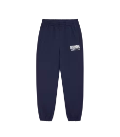 STRAIGHT LOGO SWEATPANTS - NAVY