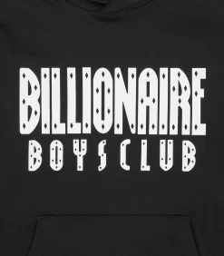 STRAIGHT LOGO POPOVER HOOD - BLACK -Fashion Style Shop BC029 BLACK 03