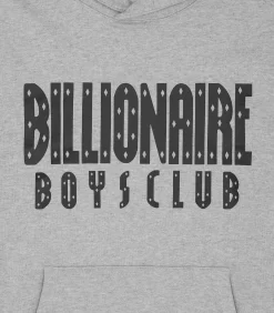 STRAIGHT LOGO POPOVER HOOD - HEATHER GREY -Fashion Style Shop BC029 HEATHERGREY 03