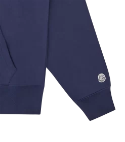 STRAIGHT LOGO POPOVER HOOD - NAVY -Fashion Style Shop BC029 NAVY 04