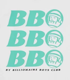 BB ASTRO REPEAT LOGO T-SHIRT - WHITE/GREEN LOGO -Fashion Style Shop BJD23215 WHITEGREEN 04