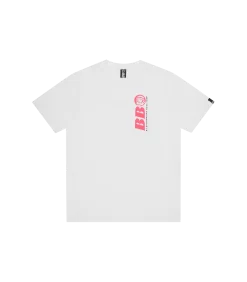 BB ASTRO REPEAT LOGO T-SHIRT - WHITE/PINK LOGO