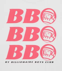 BB ASTRO REPEAT LOGO T-SHIRT - WHITE/PINK LOGO -Fashion Style Shop BJD23215 WHITEPINK 04
