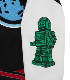 KIDS ASTRO VARSITY JACKET - BLACK -Fashion Style Shop BK23101 BLACK 6