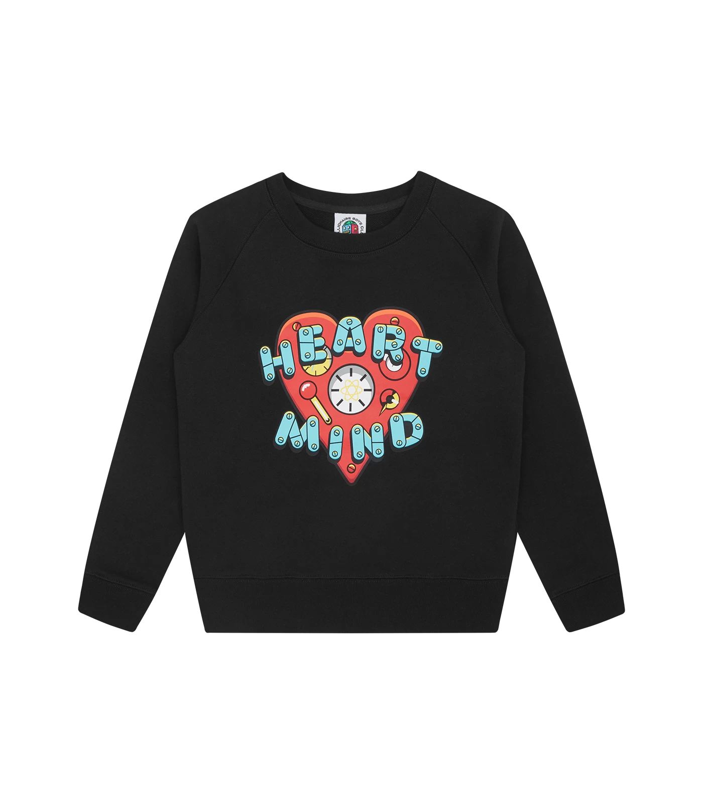 KIDS HEART & MIND LOGO CREWNECK - BLACK 1 KIDS HEART & MIND LOGO CREWNECK - BLACK