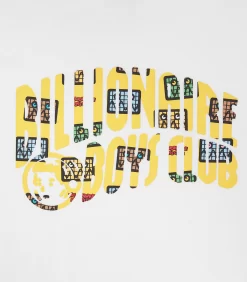 KIDS JUMBLE ROBOT ARCH LOGO T-SHIRT - WHITE -Fashion Style Shop BK23117 WHITE 3