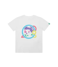 KIDS HELMET LOGO T-SHIRT - WHITE