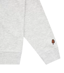 RUNNING DOG CREWNECK - HEATHER GREY -Fashion Style Shop IC22219 HEATHERASH 04