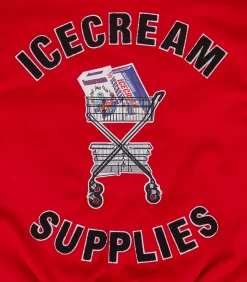 ICECREAM SUPPLIES VARSITY JACKET - RED -Fashion Style Shop IC23407 RED 08