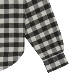 CHECK SHIRT - GREY CHECK -Fashion Style Shop IC23418 GREY 04