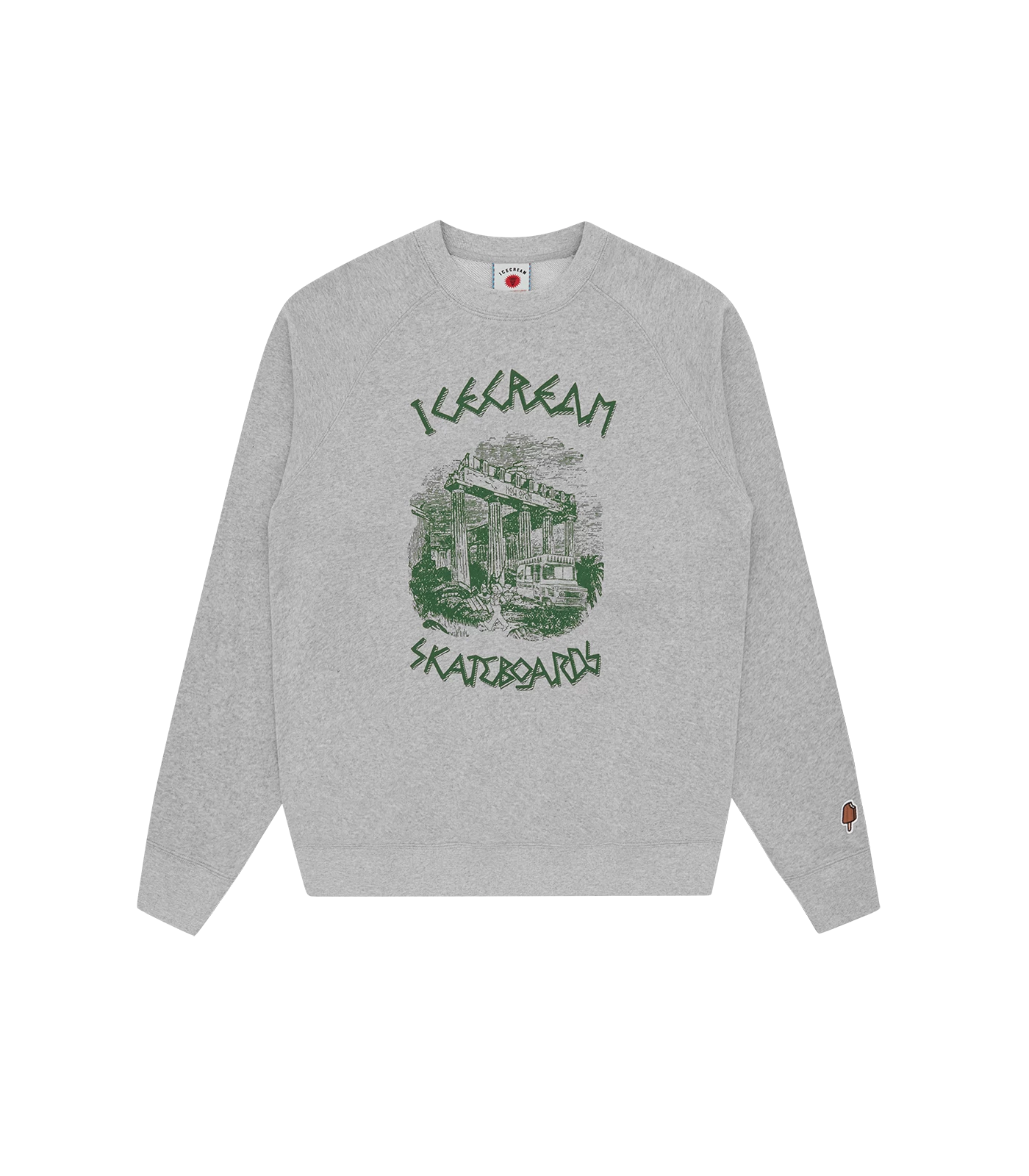 ANCIENT CREWNECK - HEATHER GREY 1 ANCIENT CREWNECK - HEATHER GREY