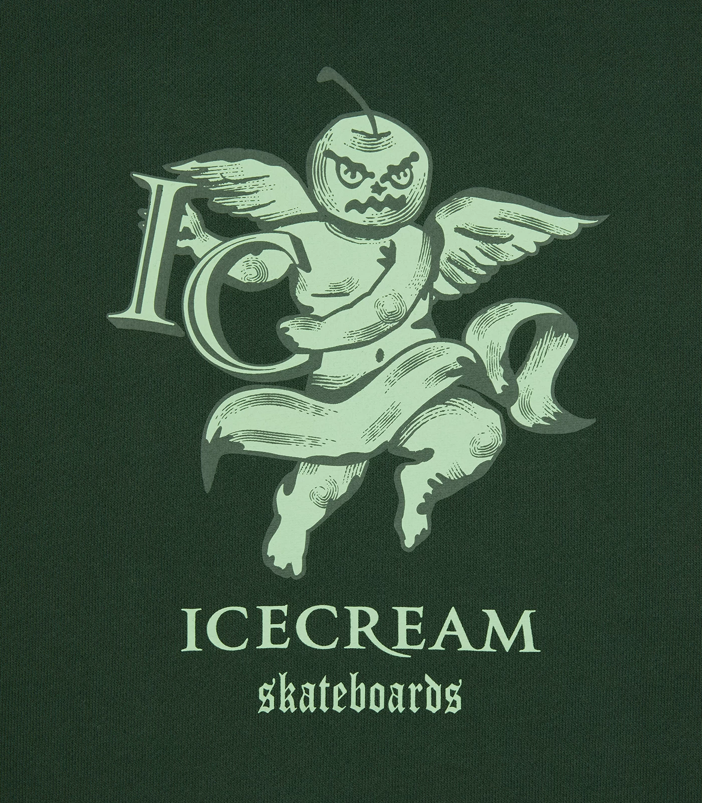 CHERUB POPOVER HOOD - GREEN 3 CHERUB POPOVER HOOD - GREEN - Image 3