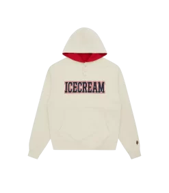 BUTTON UP POPOVER HOOD - OFF-WHITE