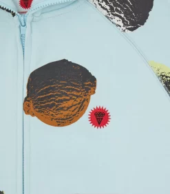 SCOOP ZIP THROUGH HOOD - BLUE -Fashion Style Shop IC23430 BLUE 03