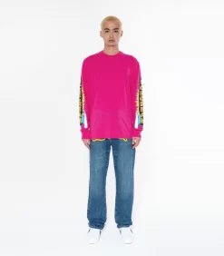 ROCKET LS T-SHIRT - PINK -Fashion Style Shop IC23432 PINK 1