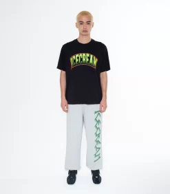 COLLEGE T-SHIRT - BLACK -Fashion Style Shop IC23436 BLACK 1