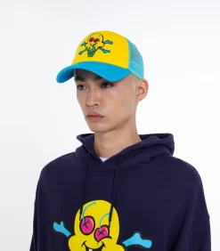 CONES AND BONES TRUCKER - YELLOW -Fashion Style Shop IC23445 YELLOW 2 1