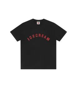 RHINESTONE LOGO T-SHIRT - BLACK