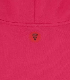 TRIPLE RUNNING DOG POPOVER HOOD - PINK -Fashion Style Shop IC23S21 PINK 05