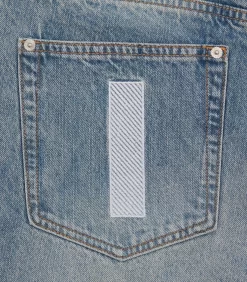 RUNNING DOG DENIM SHORTS - WASHED BLUE -Fashion Style Shop IC24110 WASHEDBLUE 05