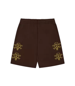 CONES AND BONES SWEATSHORTS - BROWN
