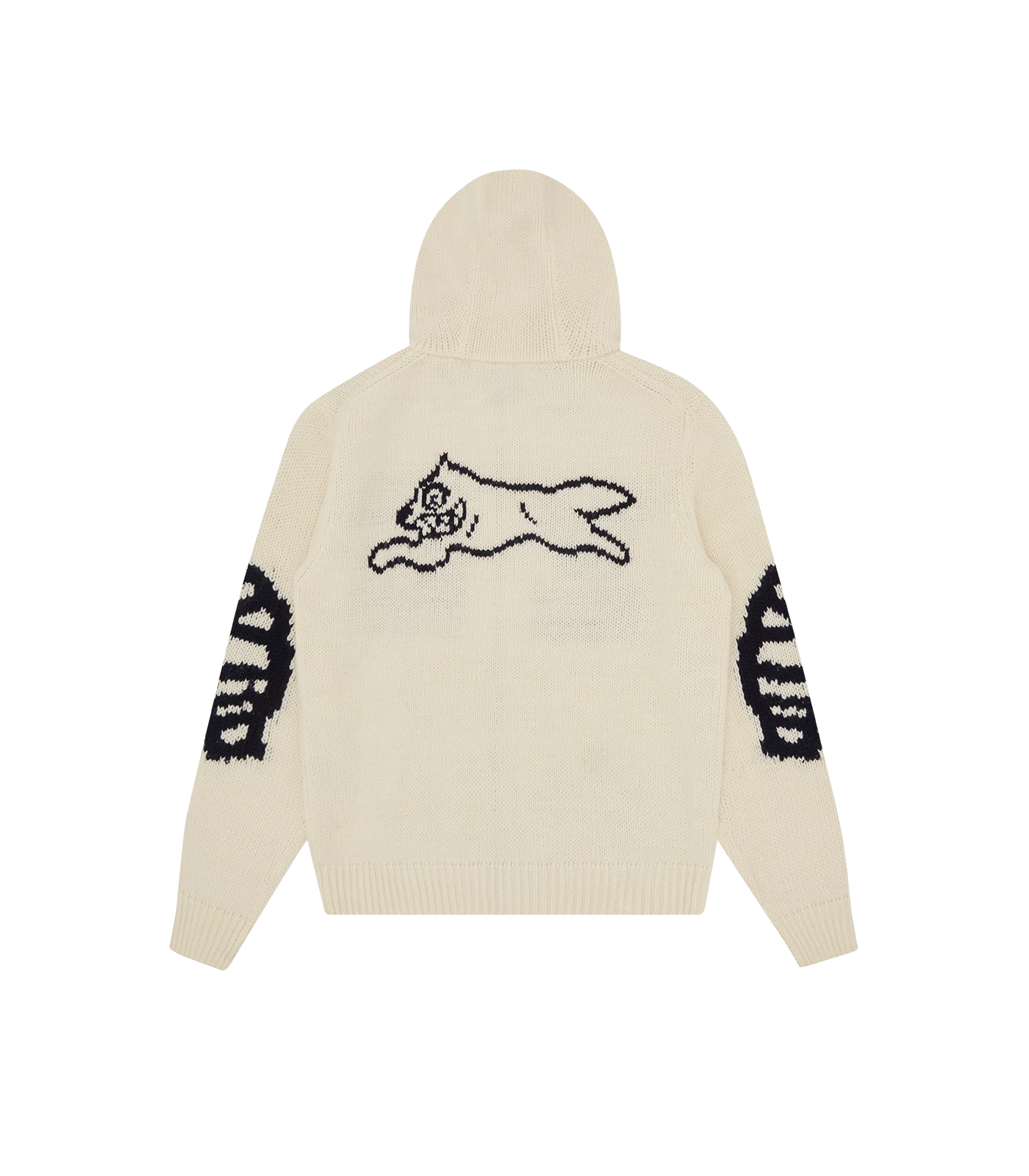 RUNNING DOG KNITTED ZIP THROUGH - CREAM 2 RUNNING DOG KNITTED ZIP THROUGH - CREAM - Image 2