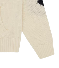 RUNNING DOG KNITTED ZIP THROUGH - CREAM 9 RUNNING DOG KNITTED ZIP THROUGH - CREAM -Fashion Style Shop IC24115 CREAM 04