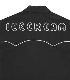 WESTERN EMBROIDERED OVERSHIRT - BLACK -Fashion Style Shop IC24118 BLACK 05