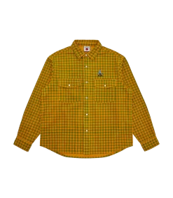 CORDUROY CHECK SHIRT - GREEN CHECK