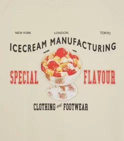 SPECIAL FLAVOUR CREWNECK - CREAM -Fashion Style Shop IC24122 CREAM 04