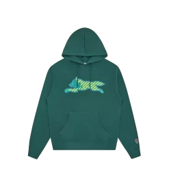 RUNNING DOG POPOVER HOOD - GREEN