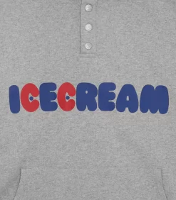 DONUT POPOVER HOOD - HEATHER GREY -Fashion Style Shop IC24126 HEATHERGREY 03