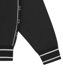 CONES & BONES TAPED TRACK TOP - BLACK -Fashion Style Shop IC24128 BLACK 04