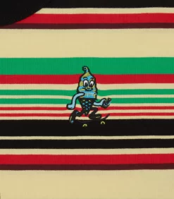 STRIPED L/S T-SHIRT - MULTI -Fashion Style Shop IC24130 MULTI 03