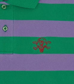 STRIPED POLO - GREEN STRIPE -Fashion Style Shop IC24137 GREENSTRIPE 03