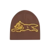 RUNNING DOG BEANIE - BROWN