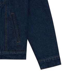 RUNNING DOG SHERPA TRUCKER JACKET - INDIGO -Fashion Style Shop IC24147 INDIGO 03