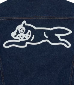 RUNNING DOG SHERPA TRUCKER JACKET - INDIGO -Fashion Style Shop IC24147 INDIGO 04