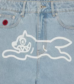 RUNNING DOG DENIM PANT - HEAVY WASH BLUE -Fashion Style Shop IC24148 HEAVYWASHBLUE 04