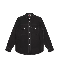 RUNNING DOG DENIM SHIRT - BLACK