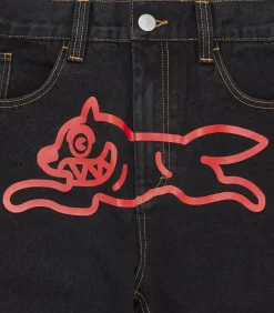 RUNNING DOG DOUBLE SCOOP DENIM PANT - BLACK -Fashion Style Shop IC24150 BLACK 01DOUBLESCOOP 4