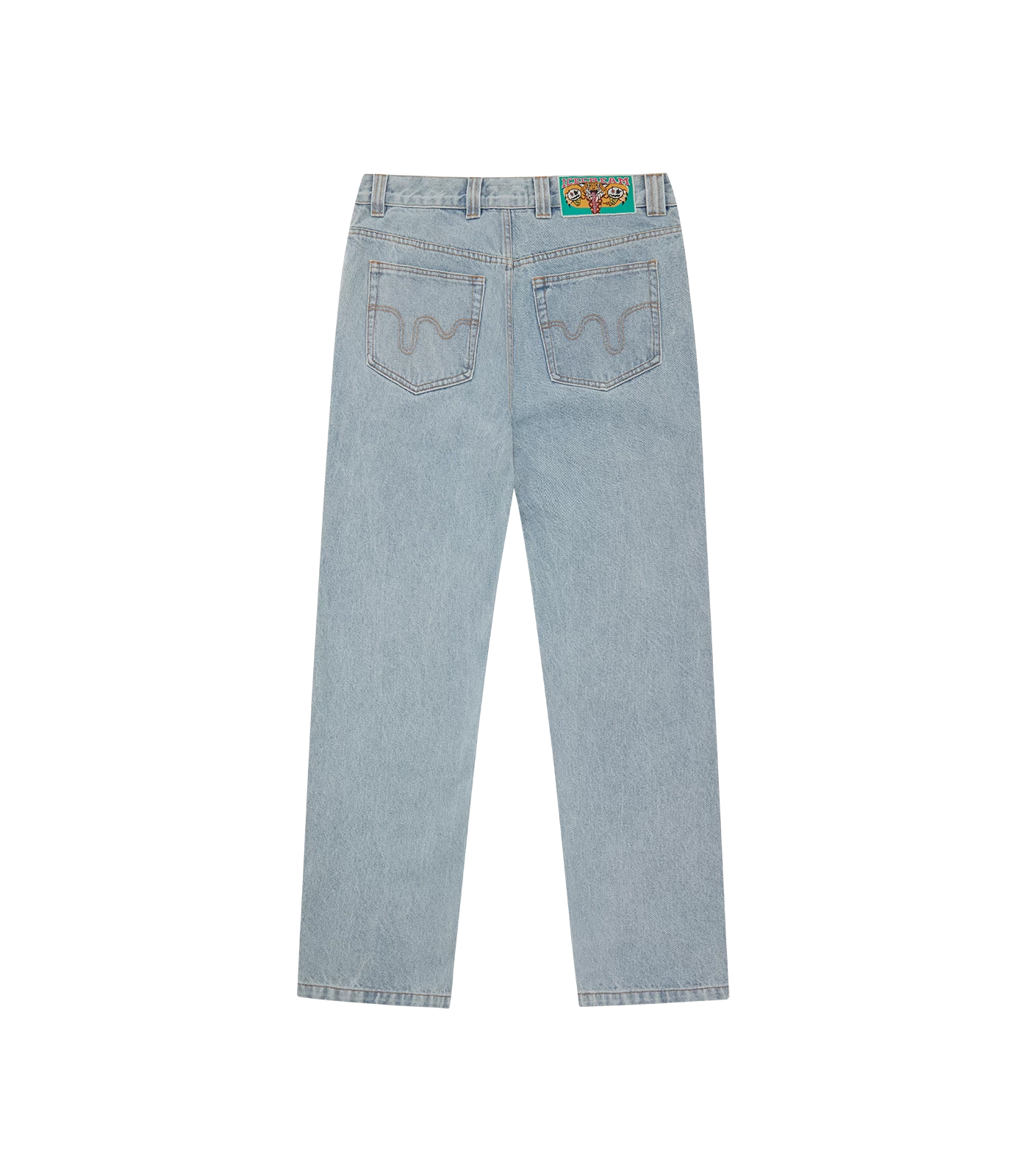 RUNNING DOG DOUBLE SCOOP DENIM PANT - HEAVY WASH BLUE 2 RUNNING DOG DOUBLE SCOOP DENIM PANT - HEAVY WASH BLUE - Image 2