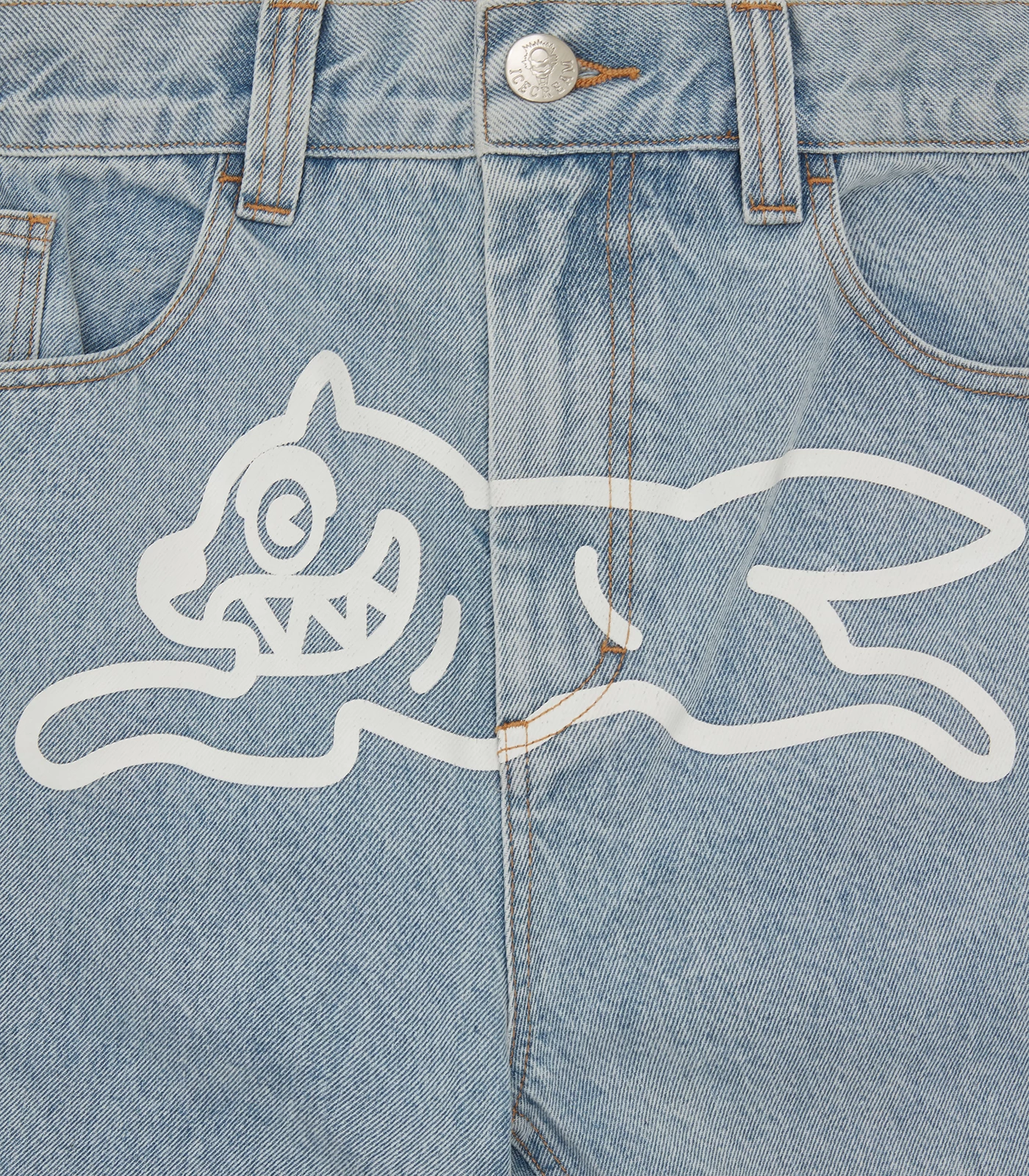 RUNNING DOG DOUBLE SCOOP DENIM PANT - HEAVY WASH BLUE 6 RUNNING DOG DOUBLE SCOOP DENIM PANT - HEAVY WASH BLUE - Image 6