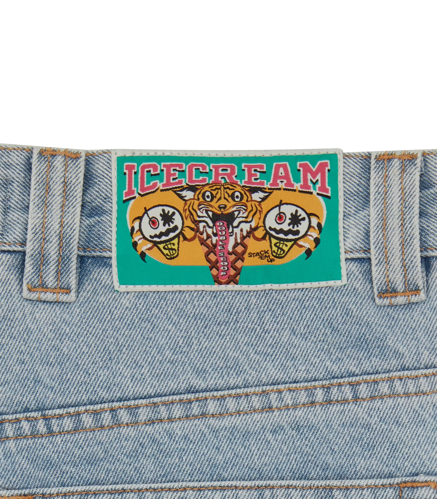 RUNNING DOG DOUBLE SCOOP DENIM PANT - HEAVY WASH BLUE 7 RUNNING DOG DOUBLE SCOOP DENIM PANT - HEAVY WASH BLUE - Image 7