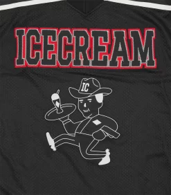 FOOTBALL SHIRT - BLACK -Fashion Style Shop IC24152 BLACK 03