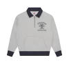 QUARTER ZIP - HEATHER GREY