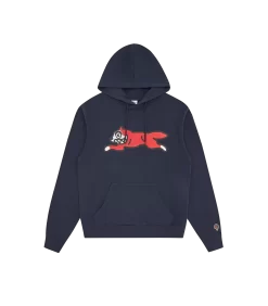 RUNNING DOG POPOVER HOOD - NAVY