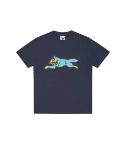 RUNNING DOG T-SHIRT - NAVY