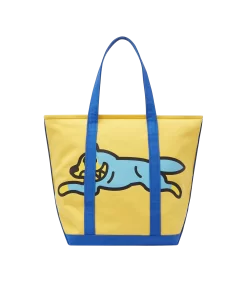 RUNNING DOG TOTE BAG - YELLOW/BLUE