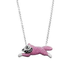 ICECREAM X GHOST NECKLACE RUNNING DOG SILVER 925